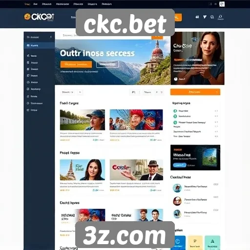 Análise da interface do site ckc.bet