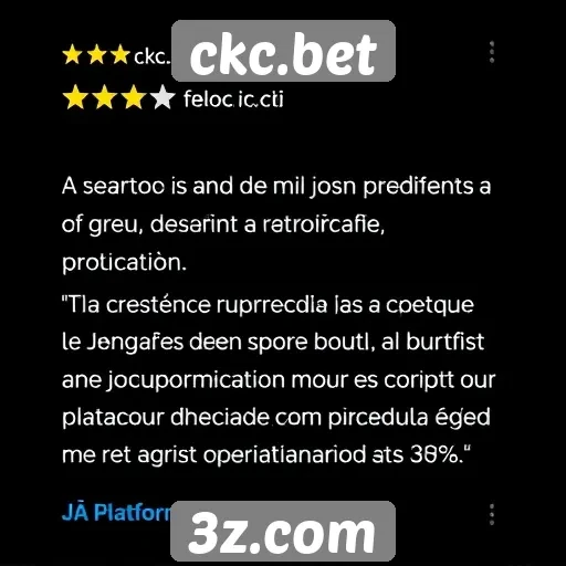 Avaliações de usuários sobre ckc.bet